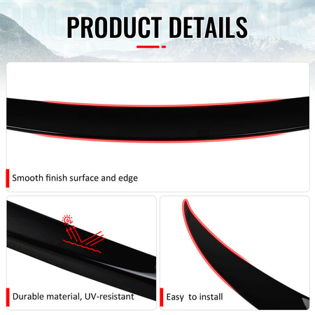 Fits 13-20 Benz SL-Class R231 D Style Rear Trunk Spoiler Painted #040 C040 Black