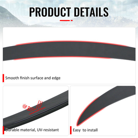 Fits 09-15 BMW F01 7-Series AC Style Trunk Spoiler Painted #A90 Dark Graphite
