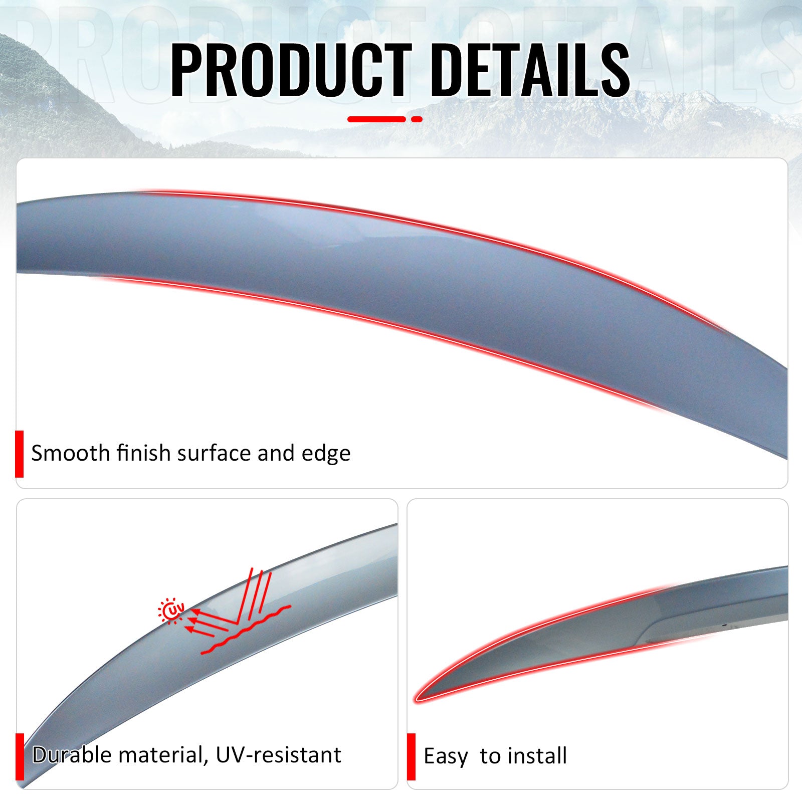 Fits 07-13 E92 High Kick Painted #896 Blue Water Metallic Trunk Spoiler