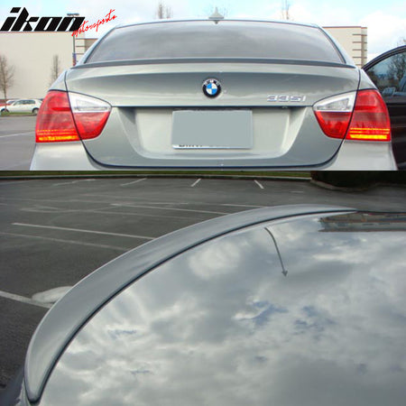 Fits 06-11 BMW 3-Series E90 4Dr Sedan M3 ABS Rear Trunk Spoiler