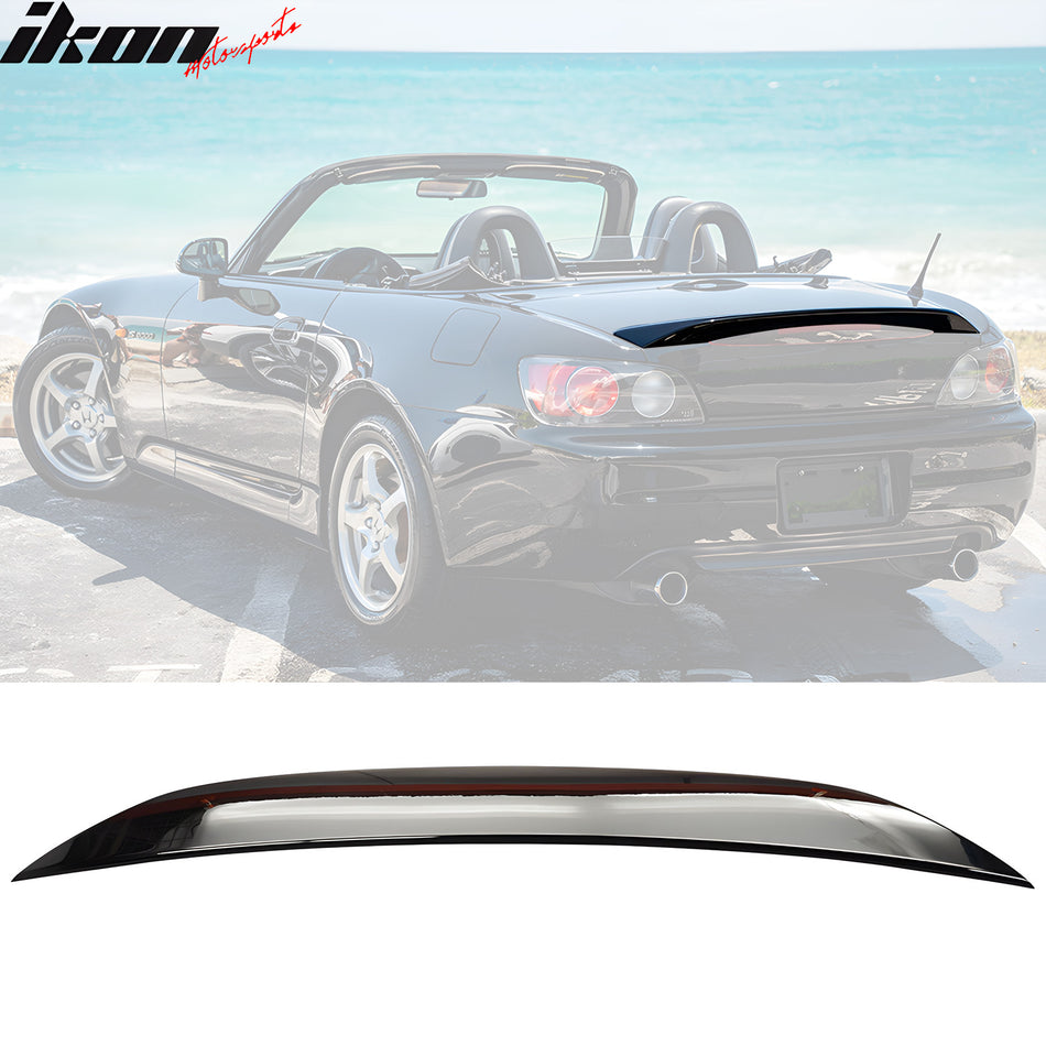 Trunk Spoiler for Honda S2000 AP1 2000-2009 OE Style Painted #NH547 Black
