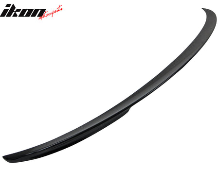 Pre-painted Trunk Spoiler Compatible With 2011-2016 BMW 5-Series, Performance Style ABS Painted #475 Black Sapphire Rear Tail Lip Deck Boot Wing Other Color Available By IKON MOTORSPORTS, 2012 2013