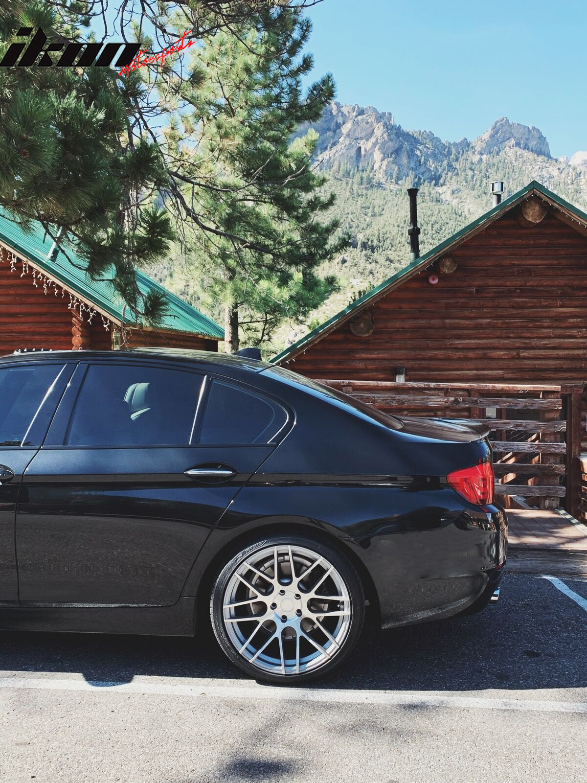 Fits 11-16 BMW F10 5-Series Performance Style Trunk Spoiler Painted #475 Black