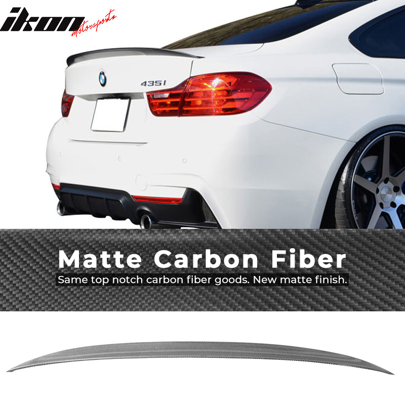 2014-2020 BMW 4-Series F32 Coupe P Style Carbon Fiber CF Trunk Spoiler