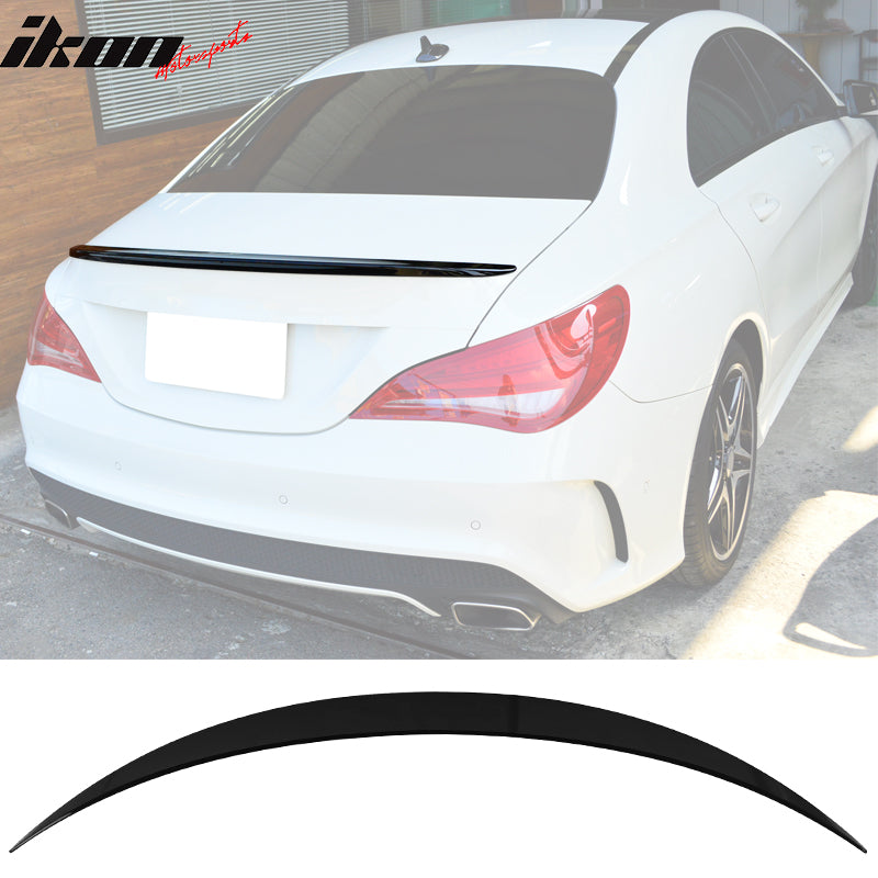 2014-2018 Benz W117 CLA AMG Style Painted #040 Black Trunk Spoiler