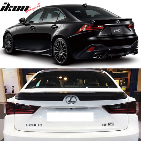 Pre-painted Trunk Spoiler Compatible With 2014-2020 Lexus IS200t IS350 IS250, ABS Rear Wing Lid by IKON MOTORSPORTS, 2015