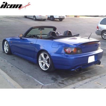 Pre-painted Trunk Spoiler Compatible With 2000-2009 Honda S2000, Factory Style ABS Painted Navy Blue Pearl #B523P Rear Tail Lip Deck Boot Wing Other Color Available By IKON MOTORSPORTS