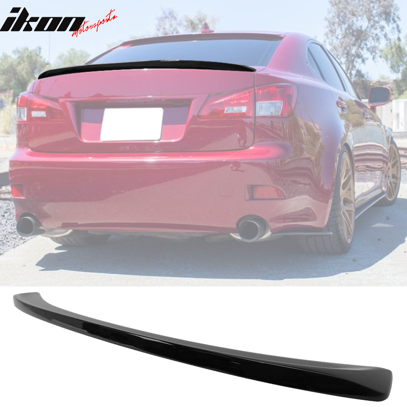 2006-2013 Lexus IS250 IS350 IS F Sport Painted 202 Black Trunk Spoiler