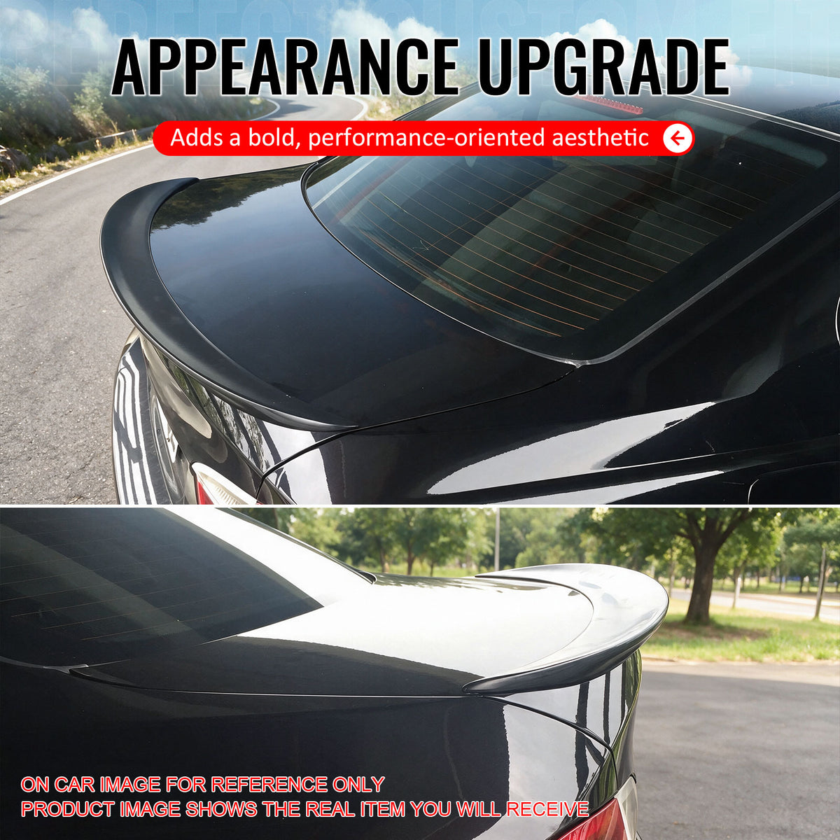 Fits 06-12 BMW E90 3-Series & M3 Sedan P Style Trunk Spoiler Painted #354 Silver