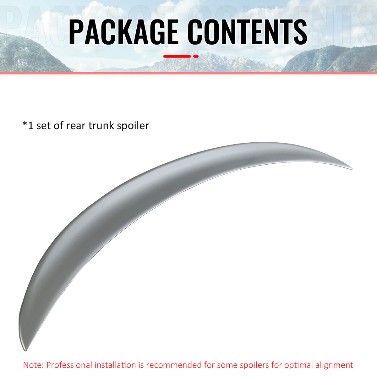 Fits 06-12 BMW E90 3-Series & M3 Sedan P Style Trunk Spoiler Painted #354 Silver