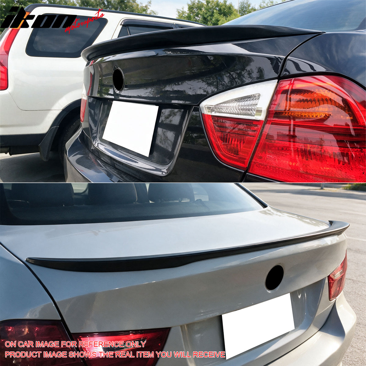 Fits 06-12 BMW E90 3-Series & M3 Sedan P Style Trunk Spoiler Painted #354 Silver