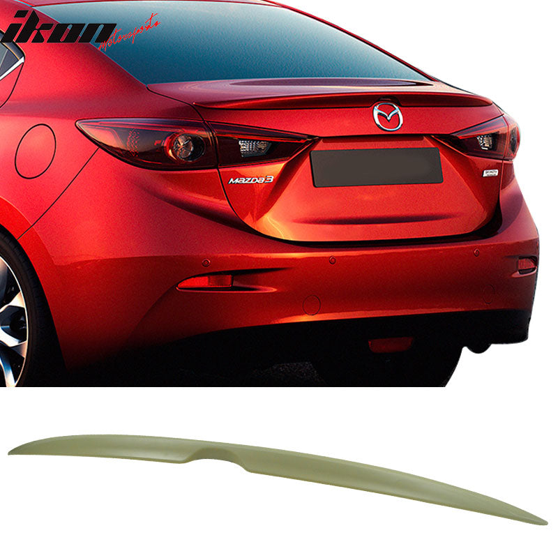 2014-2018 Mazda 3 Mazda3 Sedan OE Trunk Spoiler ABS
