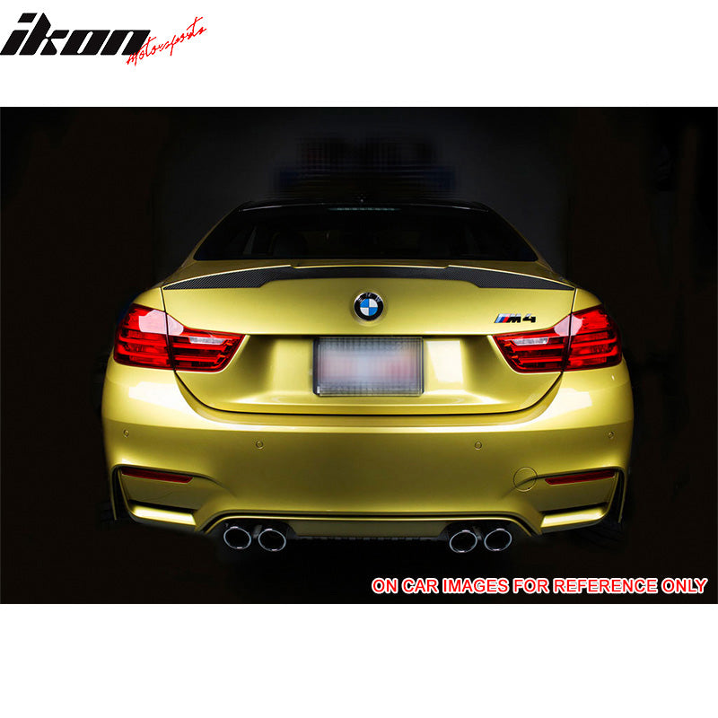 Fit 14-19 BMW F80 3 Series Sedan Performance 2 Style Trunk Spoiler Unpainted ABS