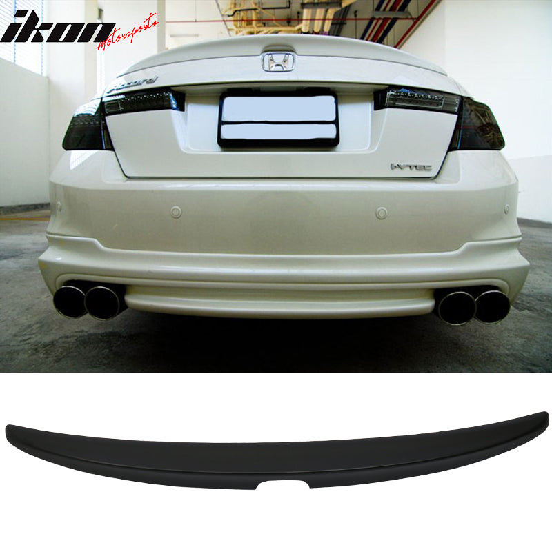 2008-2012 Honda Accord Sedan Unpainted Trunk Spoiler ABS