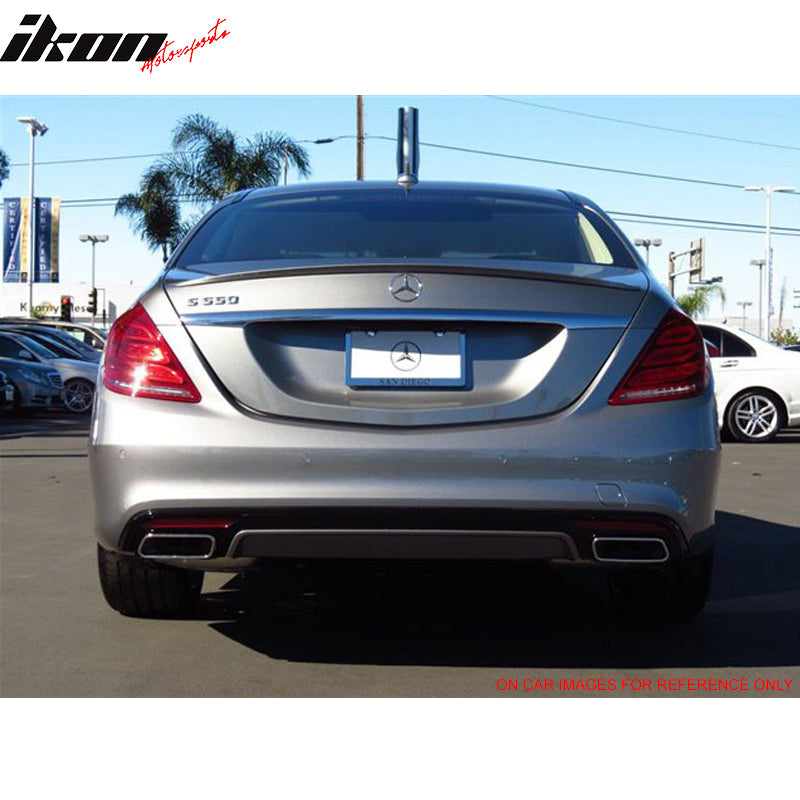 Compatible With 2014-2015 Benz W222 S Class 4Dr 4Door Factory Style ABS Trunk Spoiler