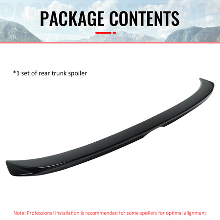 Fits 14-20 Lexus IS250 IS300 Sedan F Style Rear Trunk Spoiler ABS #212 Obsidian