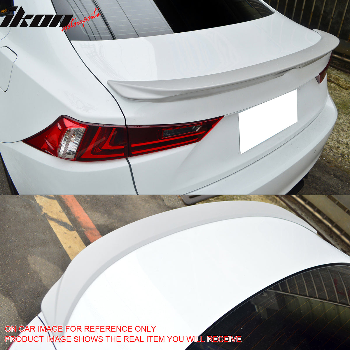 Fits 14-20 Lexus IS250 IS300 Sedan F Style Rear Trunk Spoiler ABS #212 Obsidian