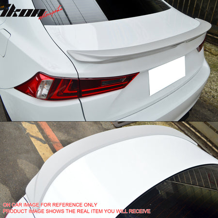 Fits 14-20 Lexus IS250 IS300 Sedan F Style Rear Trunk Spoiler ABS #212 Obsidian