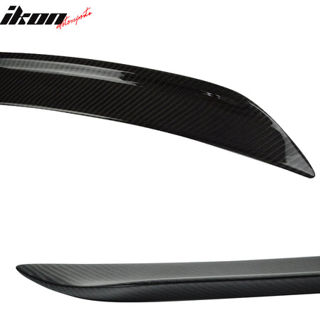 IKON MOTORSPORTS, Trunk Spoiler Compatible With 2014-2020 Lexus Sedan IS200t IS250 IS30, IS350 IS300h, Matte Carbon Fiber B Style Rear Spoiler Wing, 2015 2016 2017 2018 2019