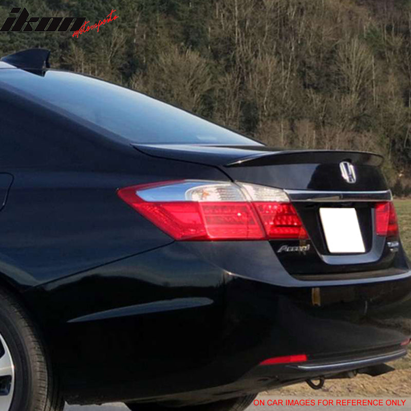Fits 13-17 Honda Accord 9th 4DR Sedan OE Style Trunk Spoiler Wing #NH731P Black
