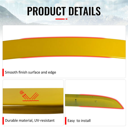 Fits 03-09 Nissan 350Z OE Style Rear Trunk Spoiler Wing Lip Painted #E33 Yellow