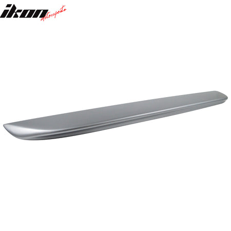 IKON MOTORSPORTS Trunk Spoiler Compatible With 2003-2009 Nissan 350Z 2-Door, Factory Style Painted #K25 Silver Metallic ABS Rear Wing