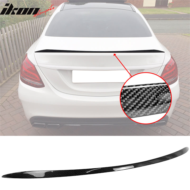 2015-2021 Benz W205 C-Class Trunk Spoiler AMG Style Carbon Fiber Wing