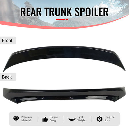 Fits 15-17 Nissan Juke Trunk Spoiler Wing ABS Painted #B20 Bluish Black Metallic