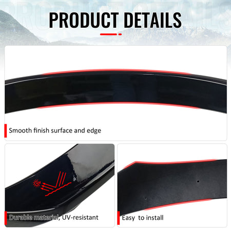 Fits 15-17 Nissan Juke Trunk Spoiler Wing ABS Painted #B20 Bluish Black Metallic