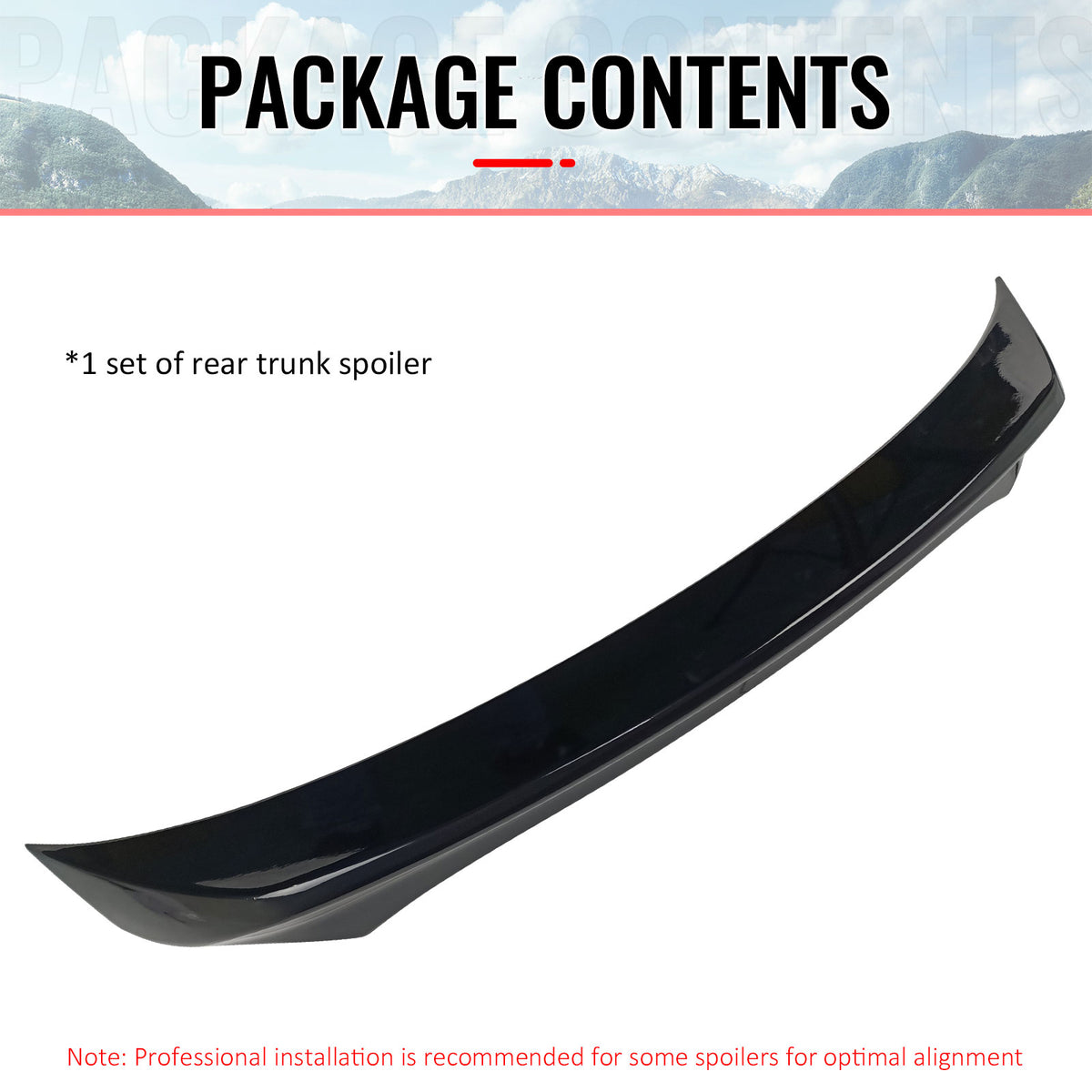Fits 15-17 Nissan Juke Trunk Spoiler Wing ABS Painted #B20 Bluish Black Metallic