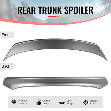 Fits 15-17 Nissan Juke Trunk Spoiler Wing Painted #K23 Liquid Platinum Metallic