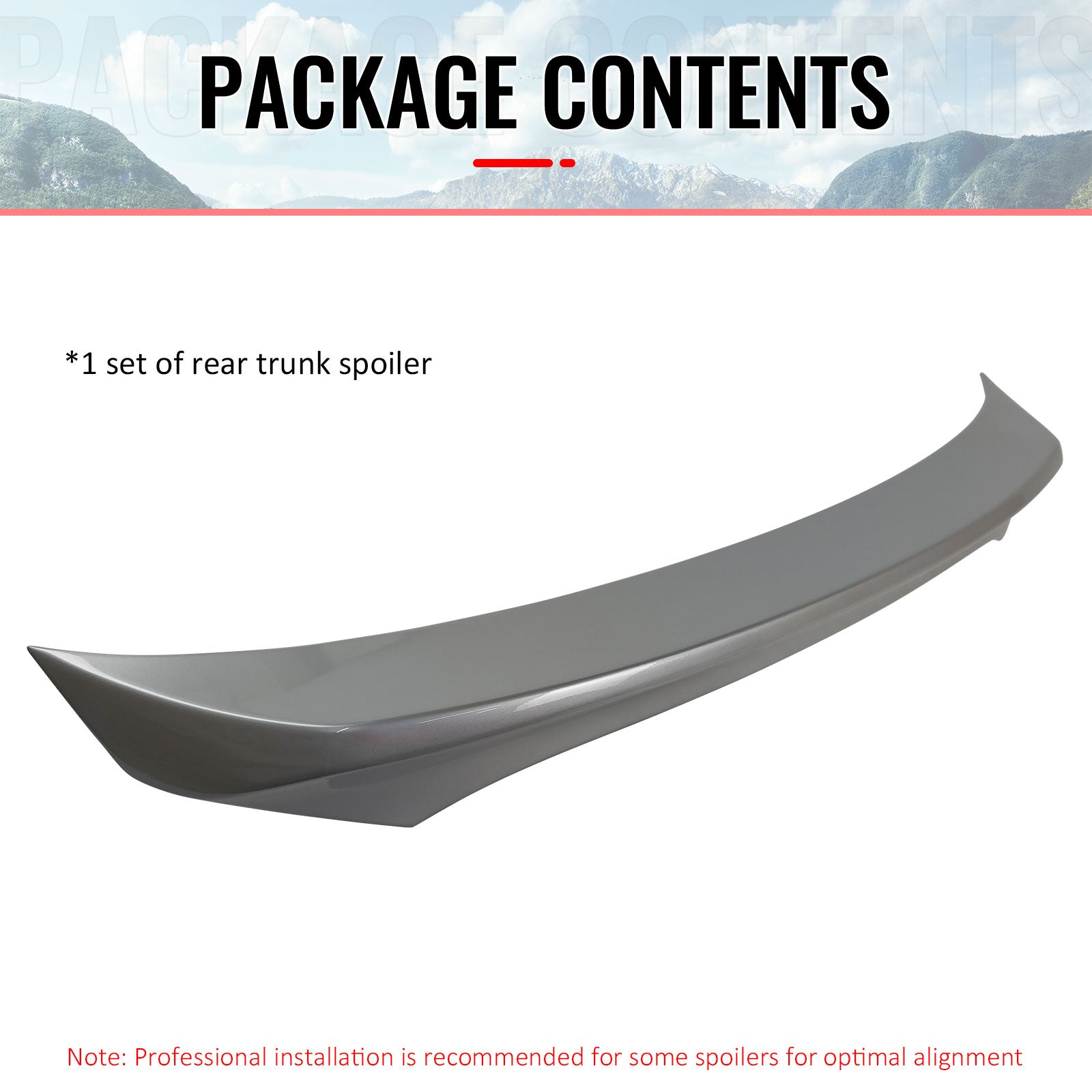 Fits 15-17 Nissan Juke Trunk Spoiler Wing Painted #K23 Liquid Platinum Metallic