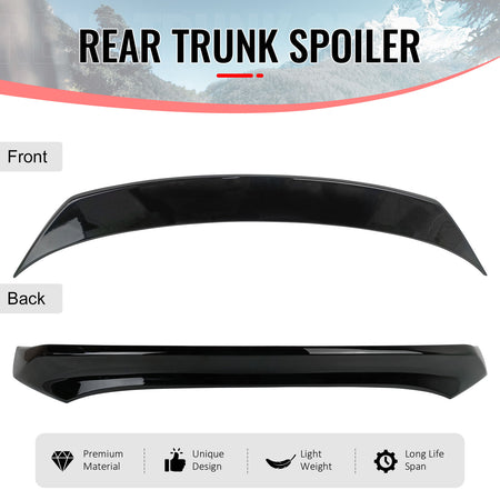 Fits 15-17 Nissan Juke Rear Trunk Spoiler Wing ABS Painted #KH3 Black Obsidian