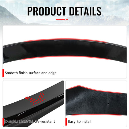 Fits 15-17 Nissan Juke Rear Trunk Spoiler Wing ABS Painted #KH3 Black Obsidian