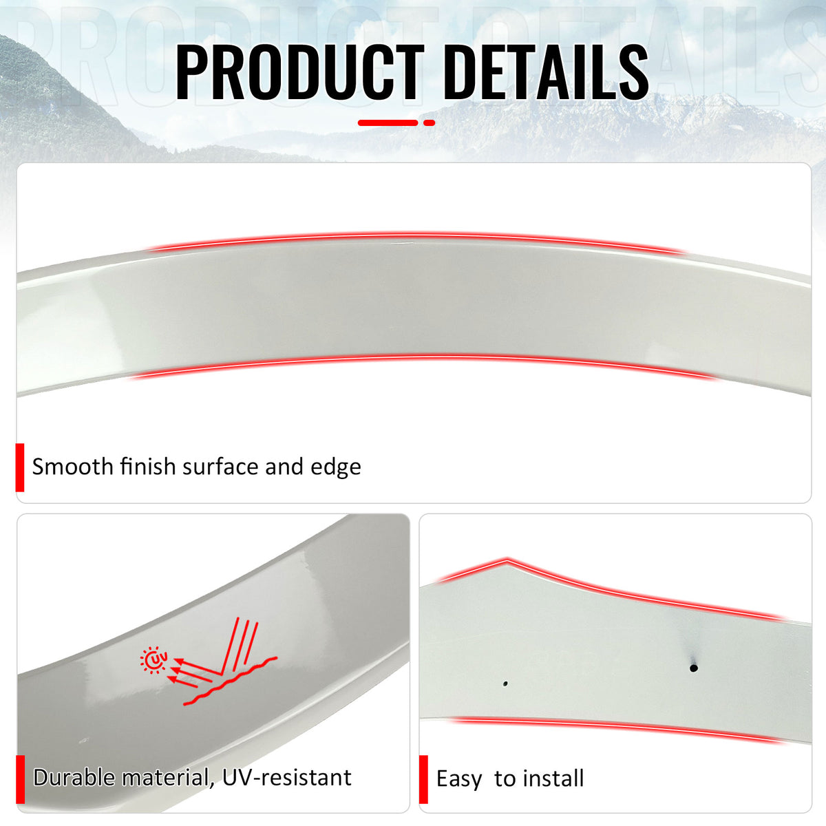Fits 15-17 Nissan Juke Trunk Spoiler Wing ABS Painted #BQAB, QAB White Pearl