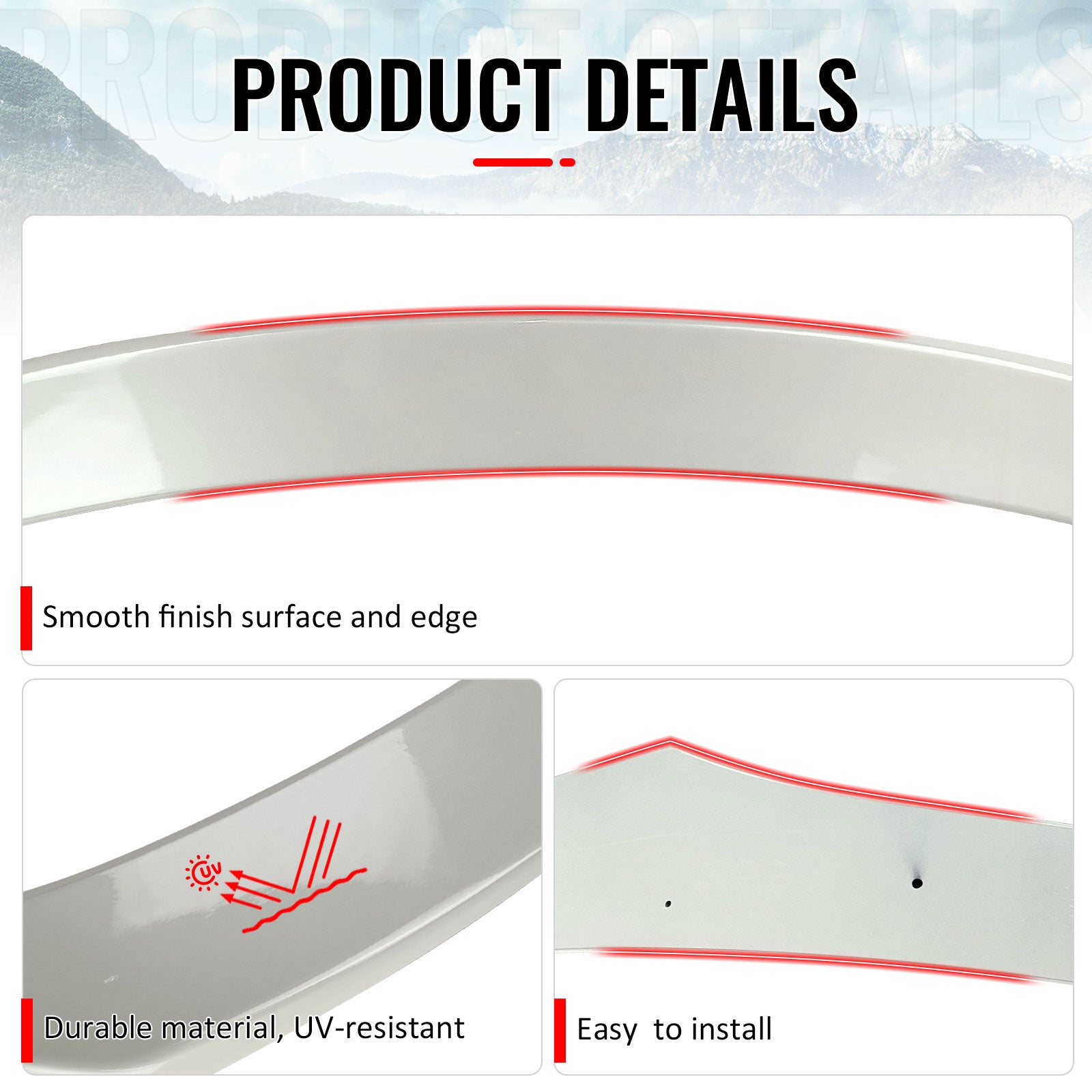 Fits 15-17 Nissan Juke Trunk Spoiler Wing ABS Painted #BQAB, QAB White Pearl