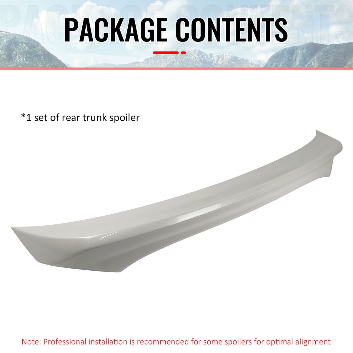 Fits 15-17 Nissan Juke Trunk Spoiler Wing ABS Painted #BQAB, QAB White Pearl