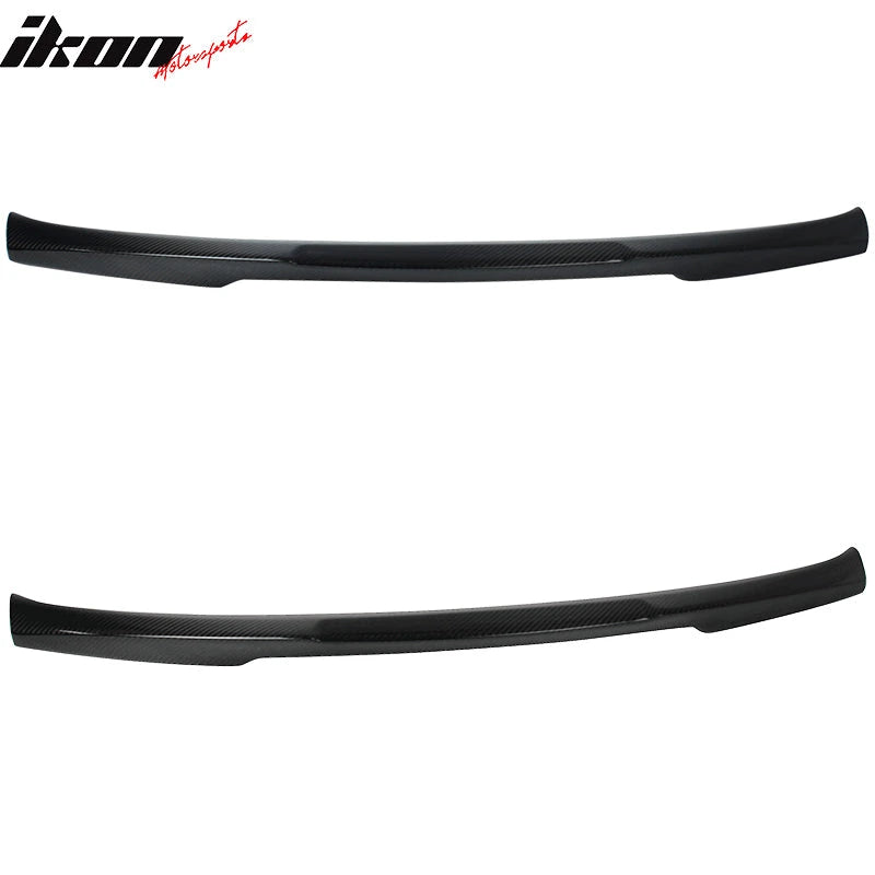 IKON MOTORSPORTS, Trunk Spoiler Compatible With 2014-2020 BMW 2-Series F11 Coupe , Matte Carbon Fiber M4 Style Rear Spoiler Wing, 2015 2016 2017 2018 2019