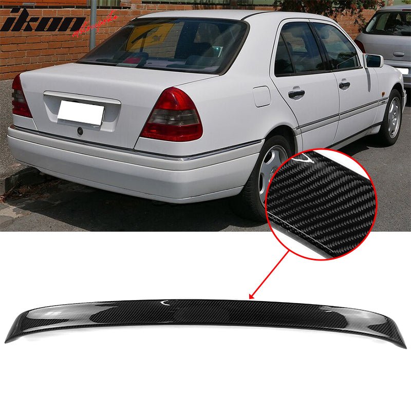 1994-2000 Benz W202 C-Class Trunk Spoiler L Style Carbon Fiber Wing