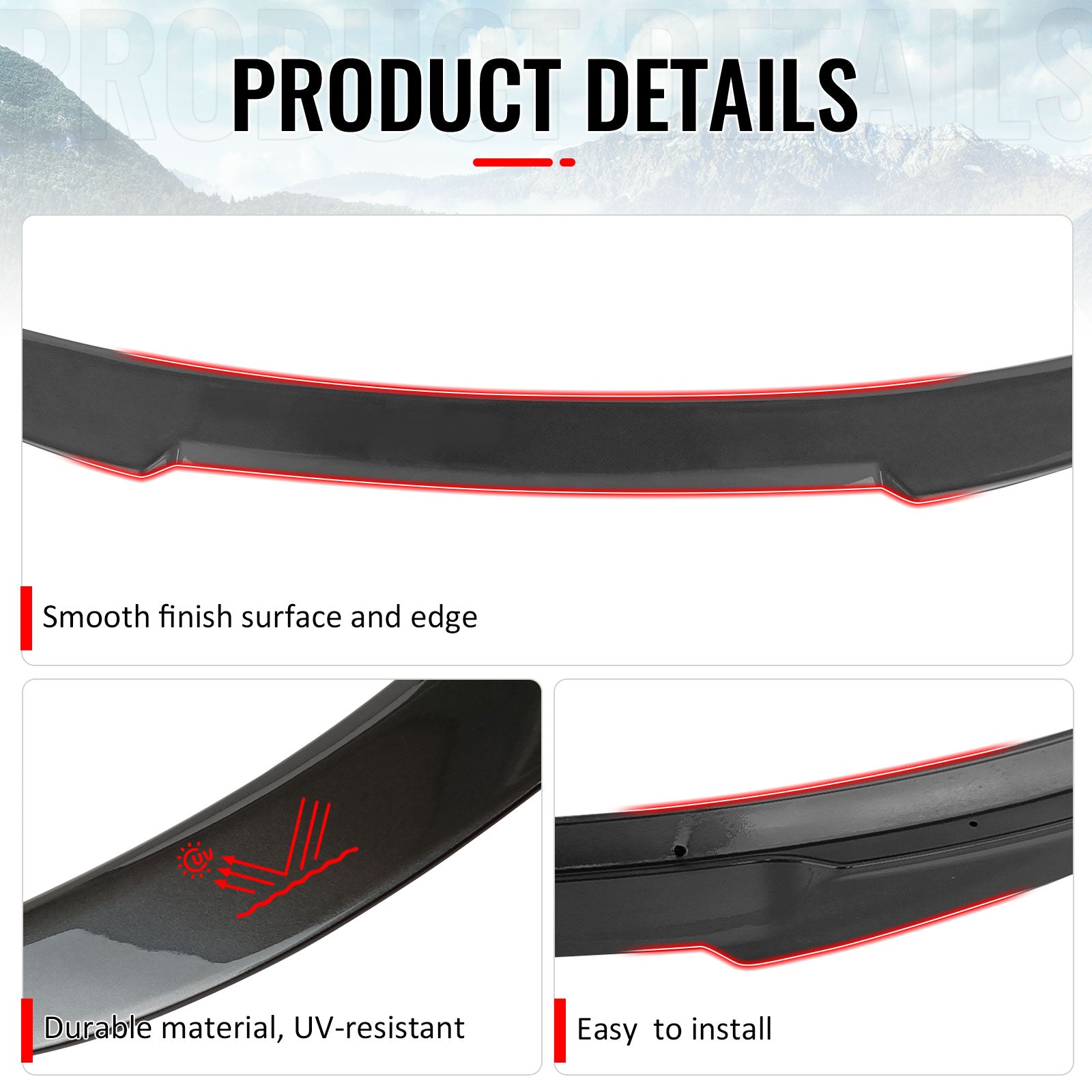 Fits 14-20 F33 F83 M4 Painted #B39 Mineralgrau Metallic Trunk Spoiler