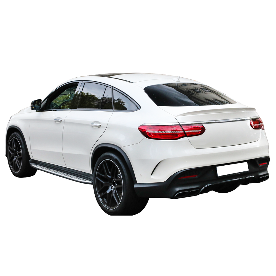 IKON MOTORSPORTS, Trunk Spoiler Compatible With 2016-2019 Mercedes-Benz GLE Class C292 Coupe, Spoiler Wing Lip AMG Style ABS