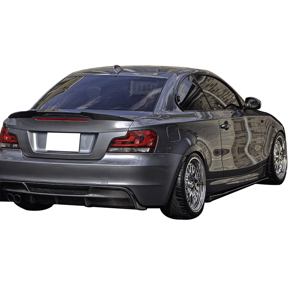 Fits 07-13 E82 Coupe M4 Style Painted #416 Carbon Black Metallic Trunk Spoiler