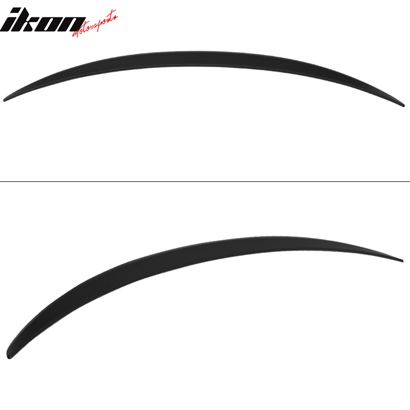 IKON MOTORSPORTS, Trunk Spoiler Compatible With 2016-2018 Benz GLC Class C253, Duck Lid Spoiler Wing Lip AMG Style ABS