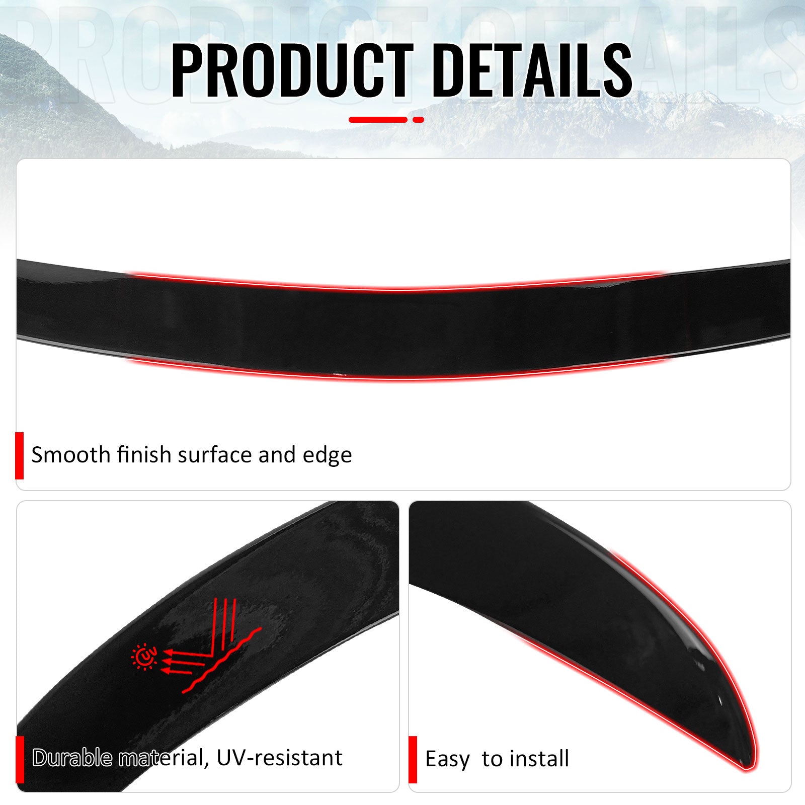 Fits 16-22 BMW G11 G12 7 Series Sedan AC Style Trunk Spoiler Painted #668 Black