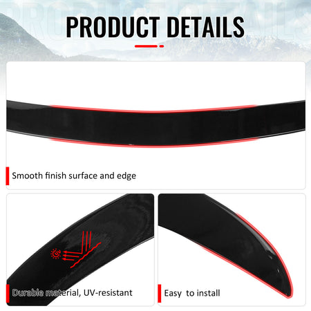 Fits 16-22 BMW G11 G12 7 Series Sedan AC Style Trunk Spoiler Painted #668 Black