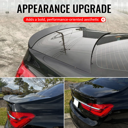 Fits 16-22 BMW G11 G12 7 Series Sedan AC Style Trunk Spoiler Painted #668 Black