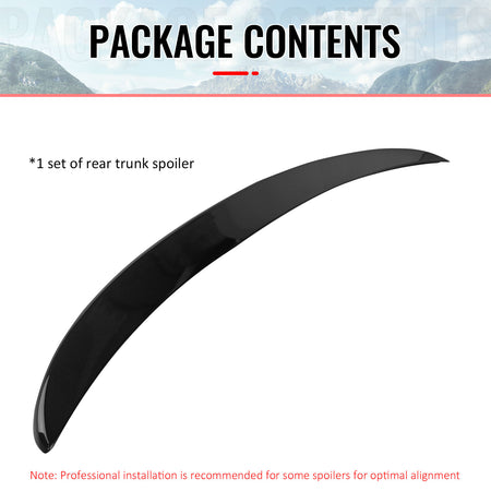 Fits 16-22 BMW G11 G12 7 Series Sedan AC Style Trunk Spoiler Painted #668 Black