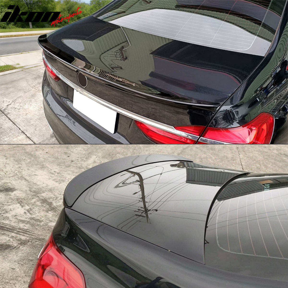 Fits 16-22 BMW G11 G12 7 Series Sedan AC Style Trunk Spoiler Painted #668 Black