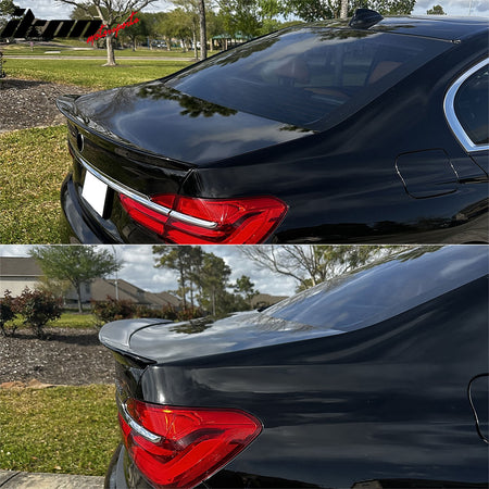Fits 16-22 BMW G11 G12 7 Series Sedan AC Style Trunk Spoiler Painted #668 Black
