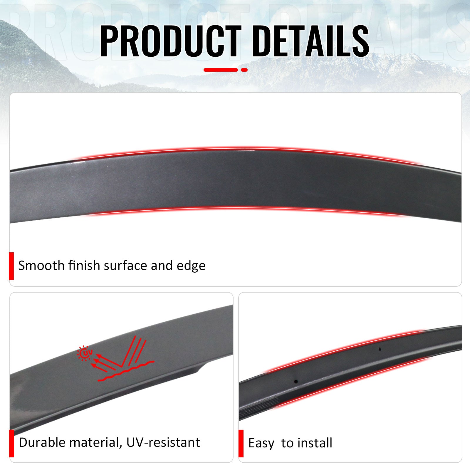 Fits 16-22 BMW G11 G12 7 Series Sedan AC Style Trunk Spoiler ABS Painted #C26